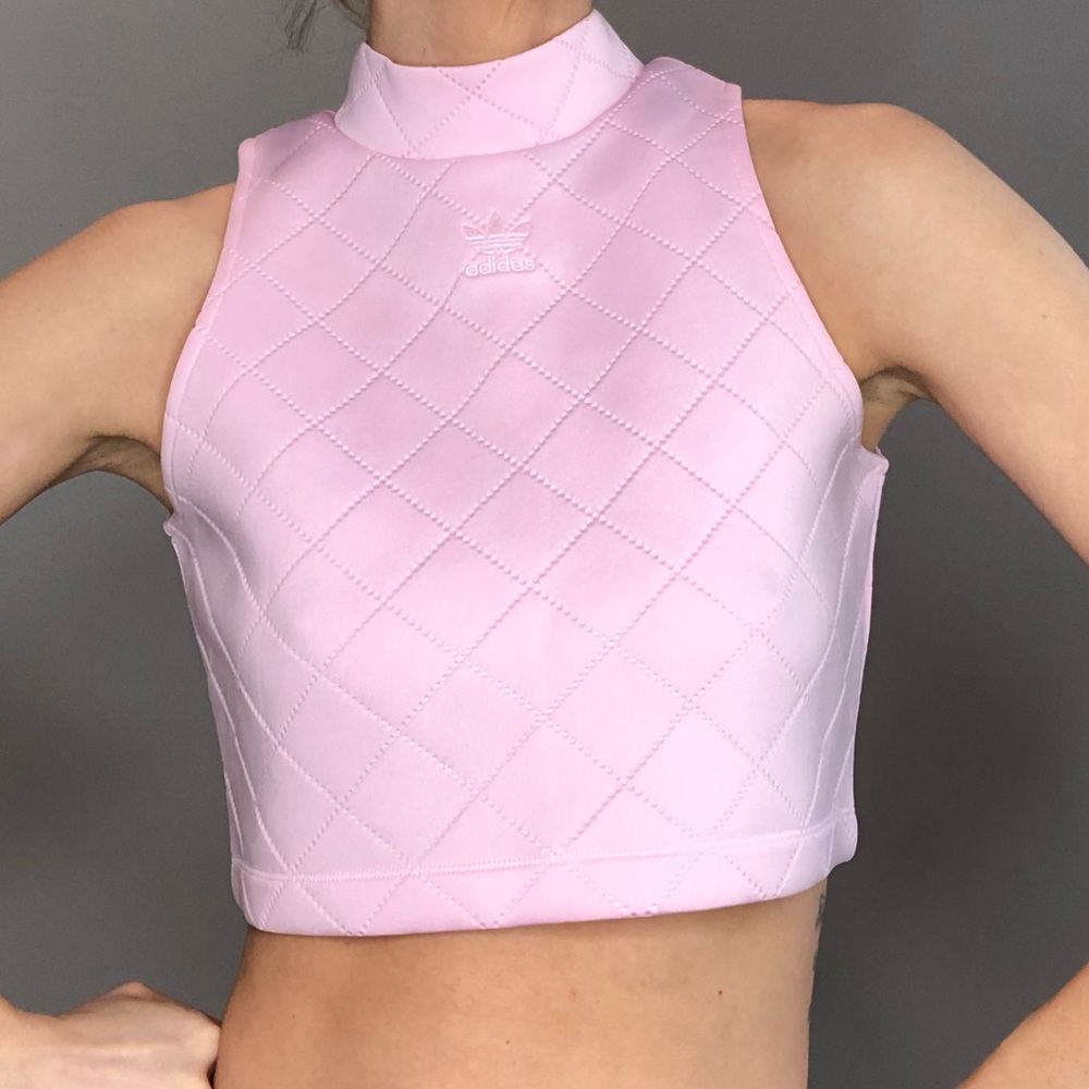 Adidas Originals Cropped Top with zip detail - Picture 2 of 7
